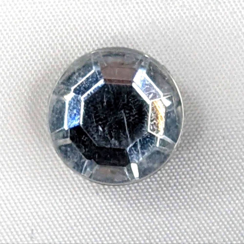 Crocs Clear Round Diamond Gem Jibbitz Charm